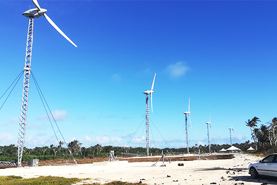 トンガ王国 風力発電所